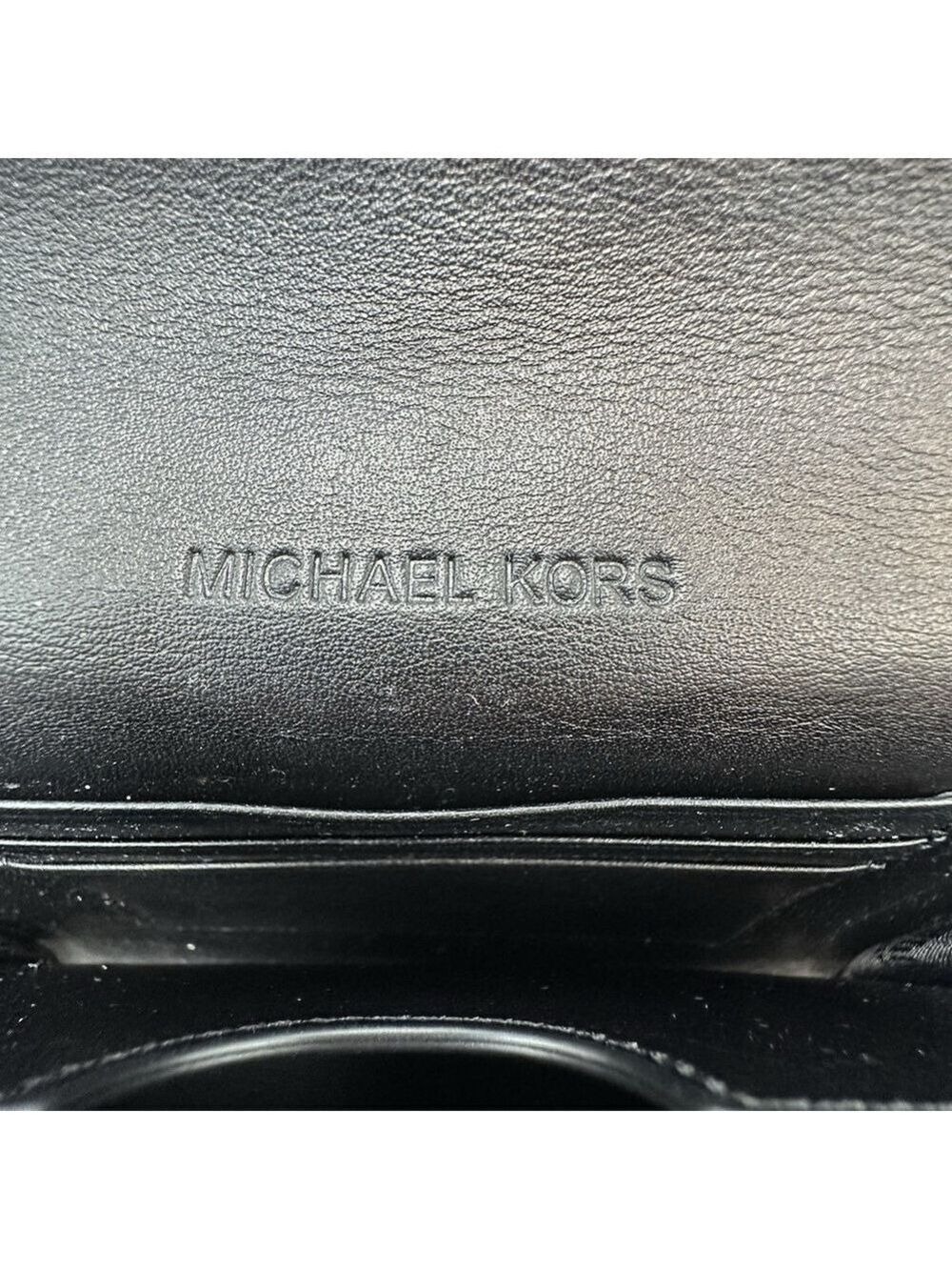 Michael Kors Crossbody Bag Black Calf Hair Jet Set Small Elegant Evening Purse - Picture 10 of 16